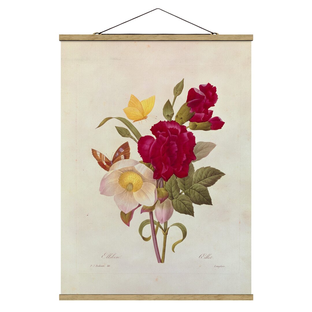 Wandbild Christmas Roses von Pierre-Joseph Redouté