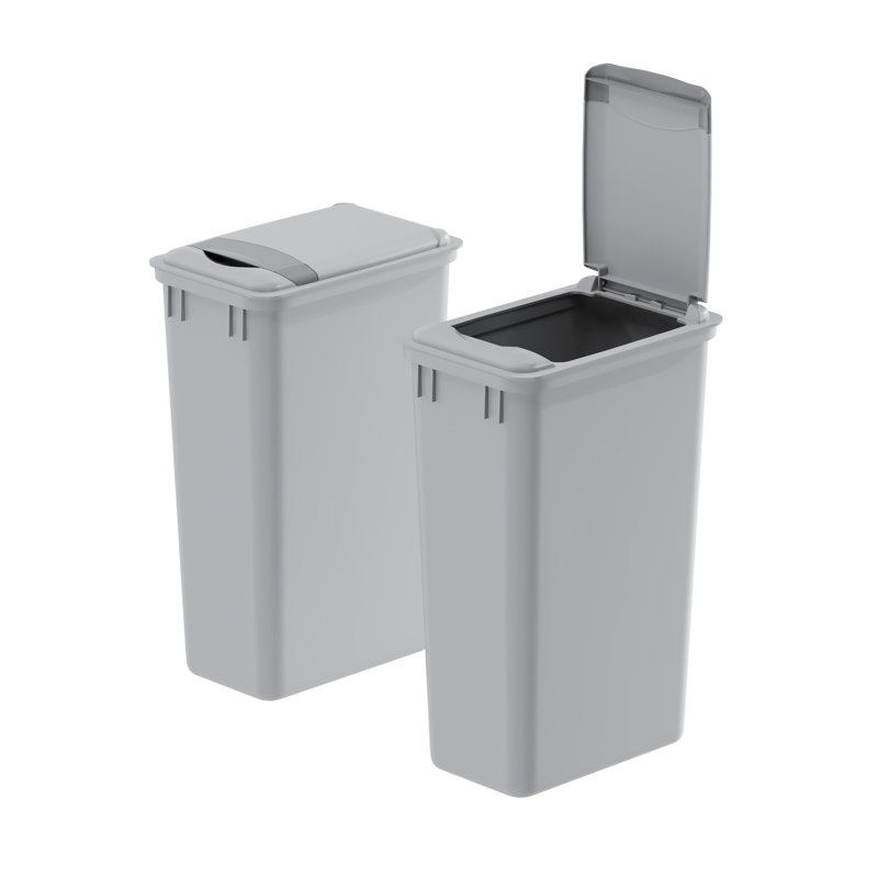 Poubelle en plastique avec couvercle Dowell, 12,5 gal