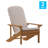 Rankins All-Weather Poly Resin Wood Adirondack Chairs with Cushions-1580249112