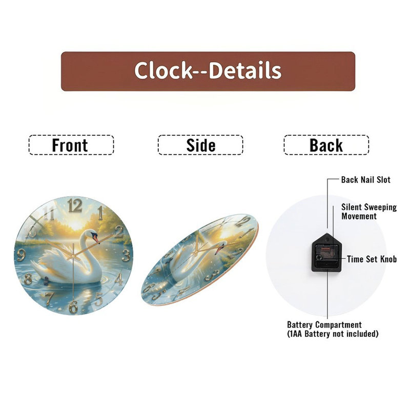 Horloge murale 12 po