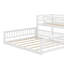 Lit simple superposé au-dessus de grand lit simple, structure de lit simple superposé au-dessus de grand lit simple avec échelle et garde-corps de sécurité-117530989