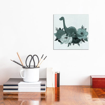 Brontosaurus Florals by Katie Bryant - Wrapped Canvas Gallery-Wrapped Canvas Giclée