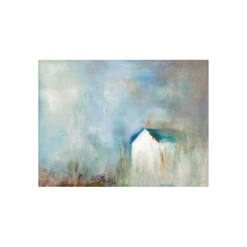 Fading Barn II Painting by Beverly Fuller, 24" H x 32" W, Knife Gel