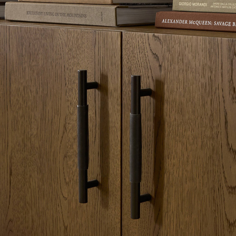 Rosedale Media Console, Amber Oak Veneer