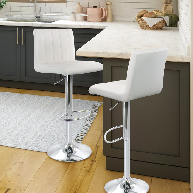 Tabouret de bar Jaretsi, Blanc