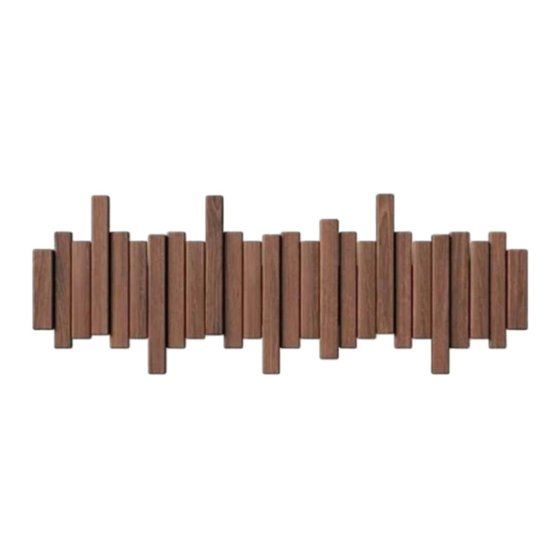 Portemanteaux naturel en bois naturel, Brun