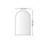 Miroir de salle de bain arqué en alliage d'aluminium 40 po x 30 po noir - reflet transparent, cadre antirouille, coffre-fort en métal 30 x 40, support, mélange moderne et industriel-148107966