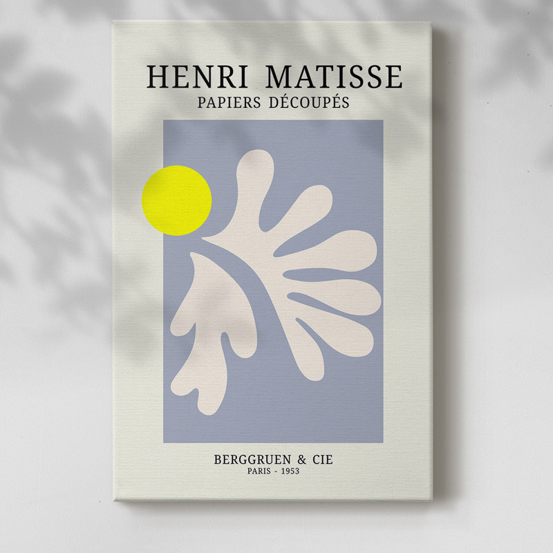 Matisse CDV III, reproduction d'art encadrée Cavas, H 18 po x l 12 po