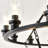 40" 2-Tier Wagon Wheel Chandelier