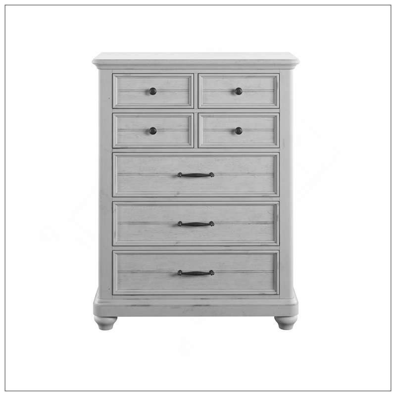 Commode 7 tiroirs grise