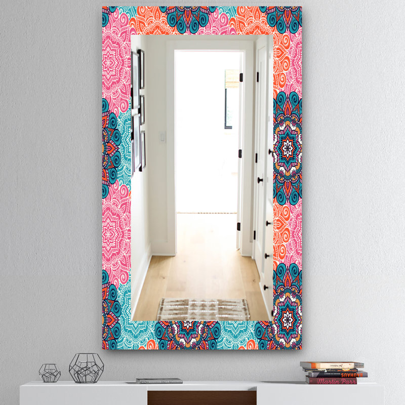 Miroir mural 21 fleur, H 39,4 po x l 29,5 po
