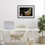 Chevalet de peintre abstrait, reproduction sous verre encadrée, conception par Keith Thomson-67854778-67854779