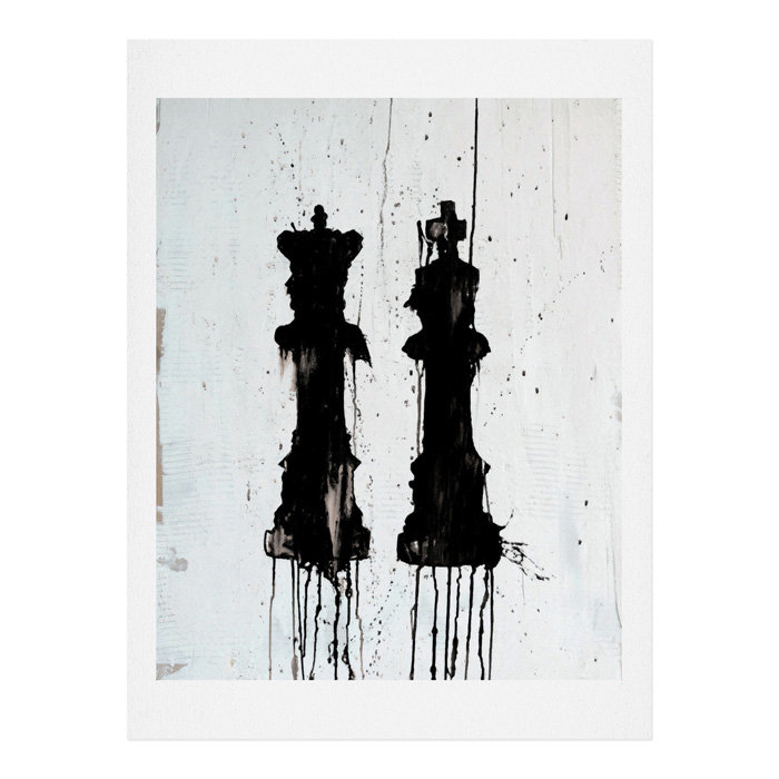 Check Mates, reproduction d'art, H 20 po x l 16 po x P 0,125 po