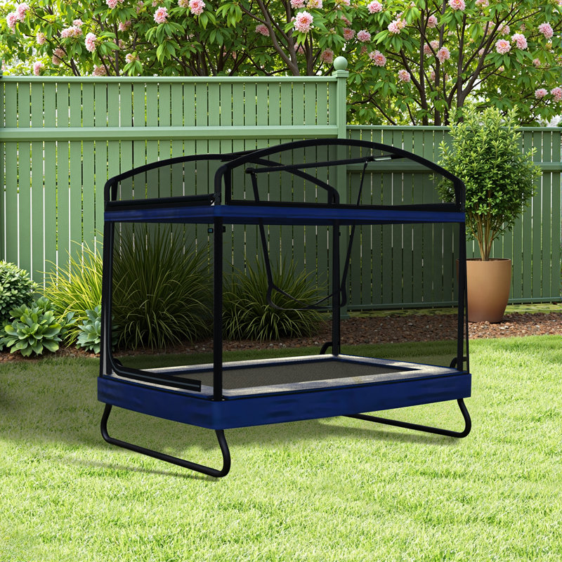 Trampoline carré d'extérieur carré 4 * 6Ft pour enfants adultes long trampoline rectangulaire