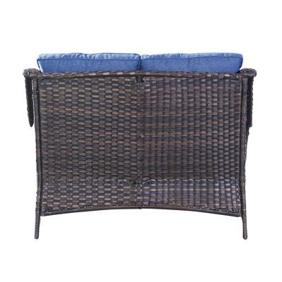 Bonia 51.18'' Wide Straight Loveseat with Cushions