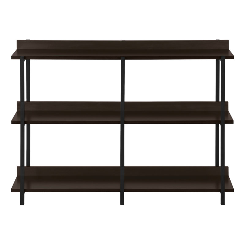 Accent Table, Espresso, Black