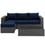 Ensemble modulaire d'extérieur Sunway 3 pièces Modway-31483389