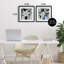 "Timeless Florals in White", ensemble de 2 reproductions encadrées sous verre, design par Mona Grace-772315665-772315670