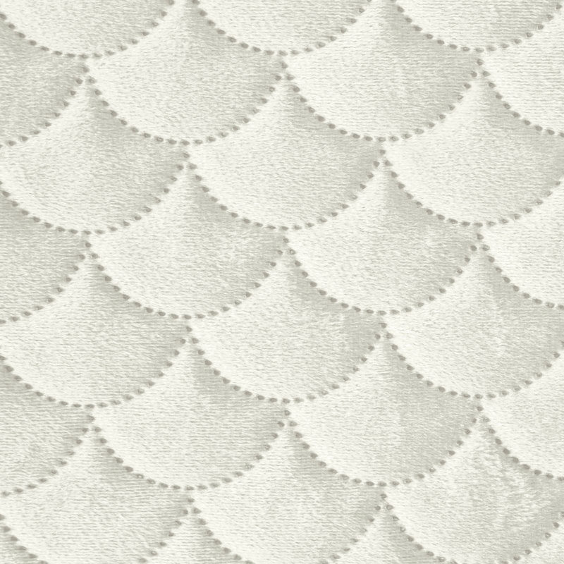 Ried Velvet Solid Colour Bedspread, W220 x L240cm, Cream