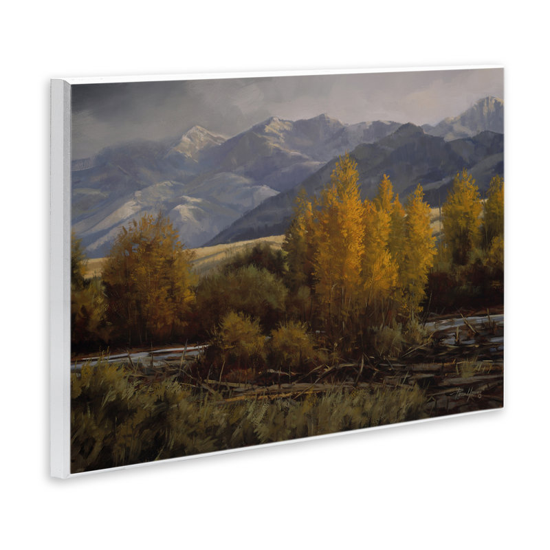 «Morning In Montana Mountains», art mural, par Paco Young, H 13 po x l 19 po