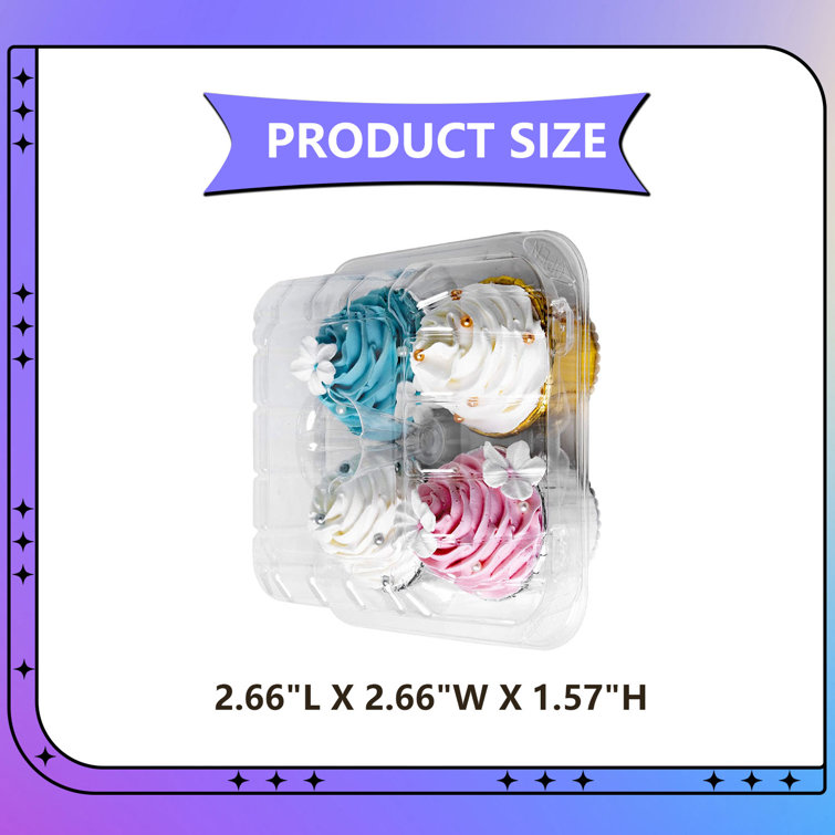 The Party Aisle™ Clear Cupcake Boxes | Wayfair