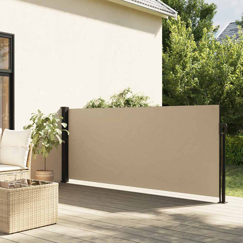 Auvent latéral rétractable Vidaxl, Beige, 86.6" x 236.2"