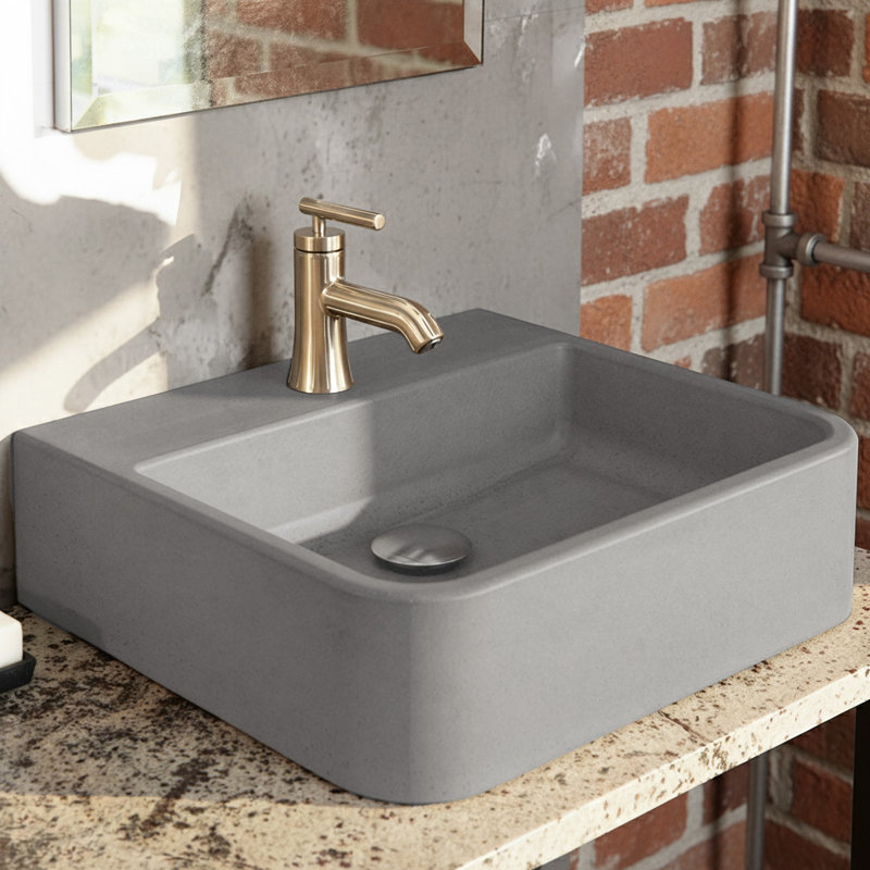 Newterra 22" Undermount/Wall/Vessel Bathroom Sink, Double Hole, Forest