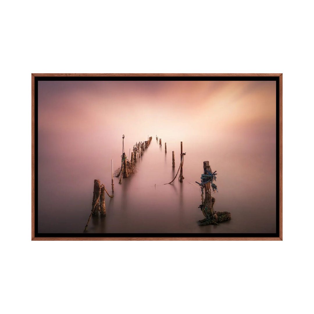 Sticks by Joaquin Guerola - Floater Frame Print on Canvas