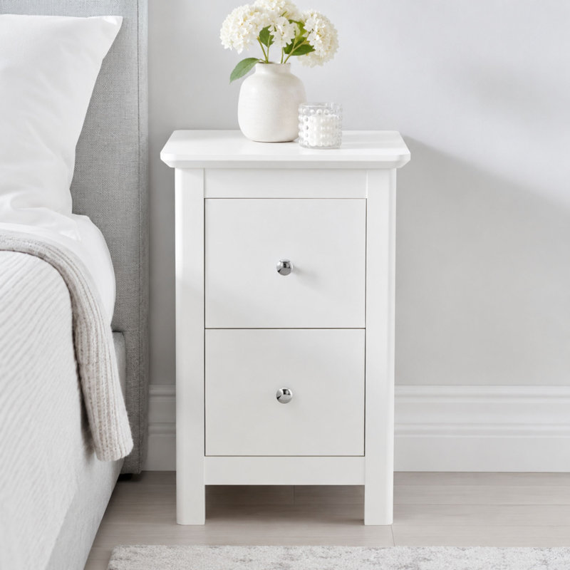 35cm W Manufactured Wood Bedside Table, Individual