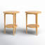 Ensemble de table d'appoint Clarissia à 3 pieds avec rangement