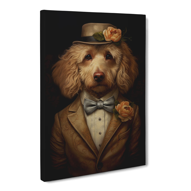 Cockapoo Romanticism Art - Wrapped Canvas, 76cm H x 50cm W x 3cm D
