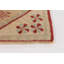 Tapis de zone en laine rouge foncé/ivoire 2 pi 9 po x 9 pi à main one-of-kind noué la melis Danuel