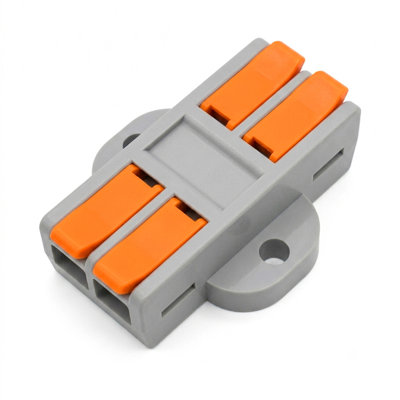 Lever Wire Splitter Connector, Reusable Tool-Free Wall-Mount Terminal Block for Junction Box and Lighting Applications