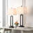 Rogina 28.5" Black Metal Table Lamp Set with USB Type-C Ports and Built-in Outlet-113301795-113301794