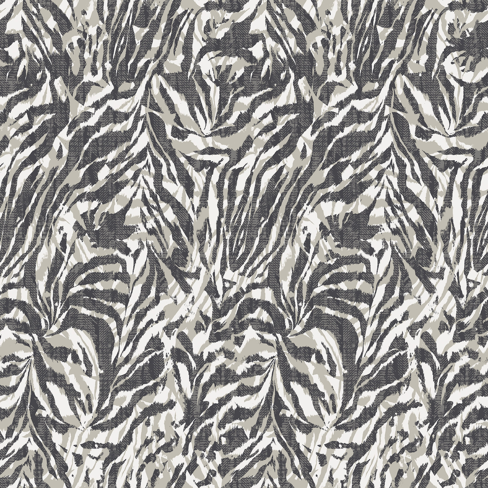 Montiel Modern Animal Print Wallpaper, Charcoal