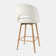 360°Swivel Upholstered Counter Stools with Backrest