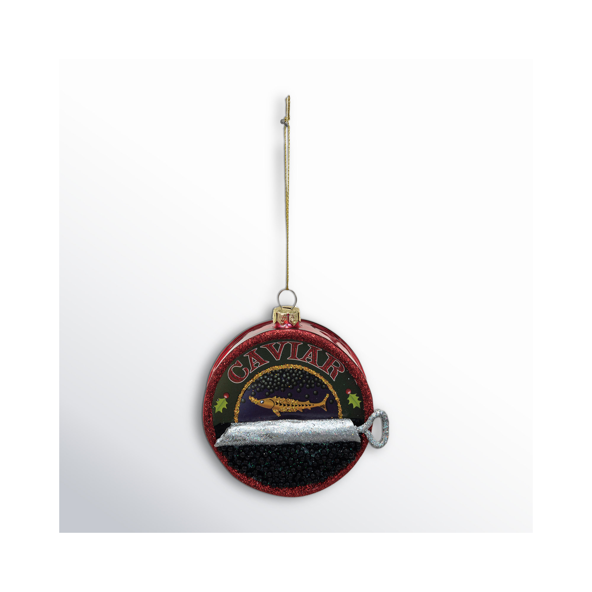Caviar Glass Hanging Figurine Ornament