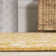 Kisha Bohemian Medallion Textured Weave Yellow/Cream Indoor/Outdoor Rug