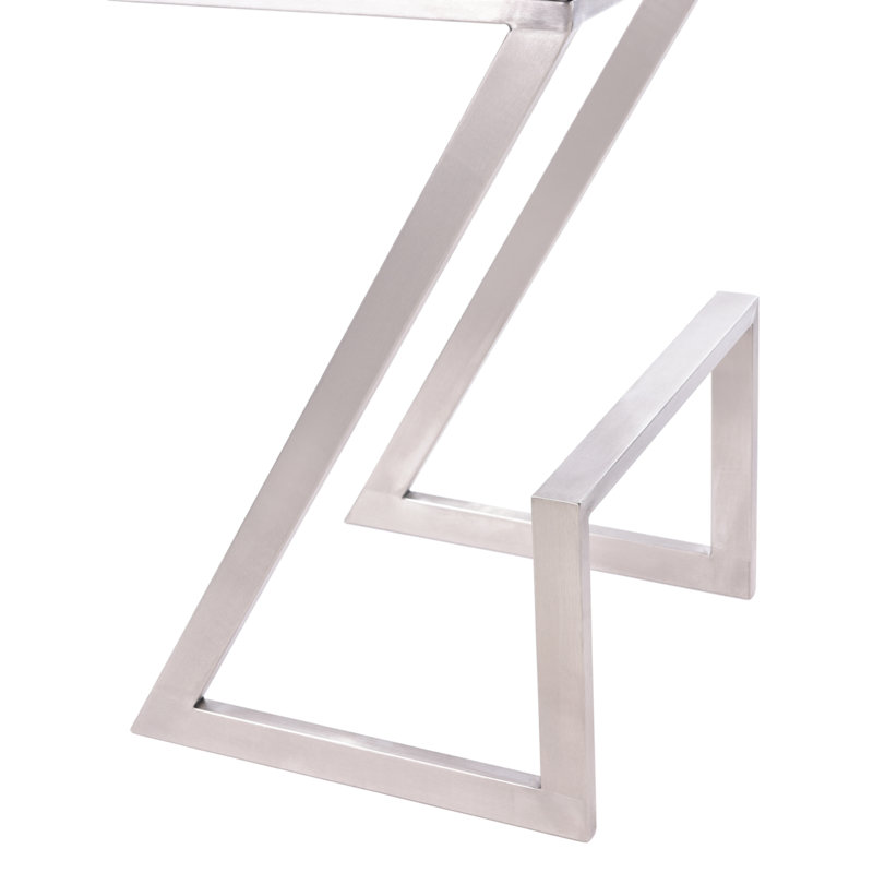Tabouret Bova, Gris / Chrome, Tabouret de comptoir (assise de 26 po de hauteur)