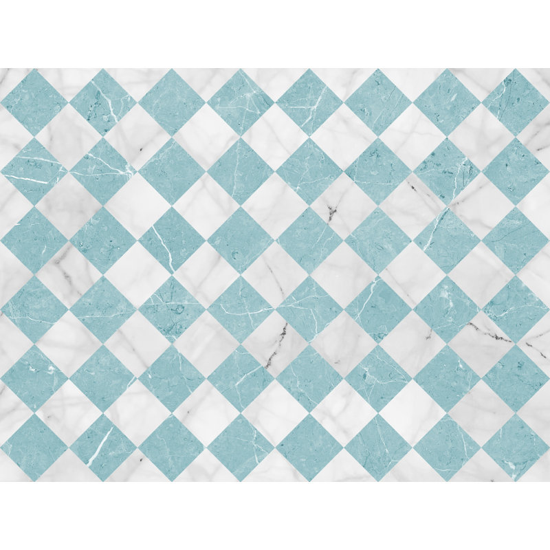 Rithish Geometric Vinyl Machine Printed Area Rug, Rectangle 200 x 300cm