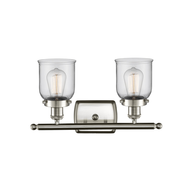Calton 2 - Light Dimmable Vanity Light, Matte Black, Incandescent , Clear