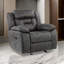 Fauteuil inclinable manuel traditionnel en microfibre polie 37,5 po Jannali-1172540726