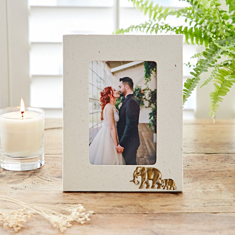 Natural Elephant Dung/Paper Picture Frame