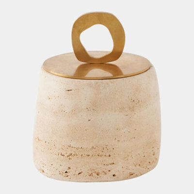 Bocal Travertine Decorative Bowl