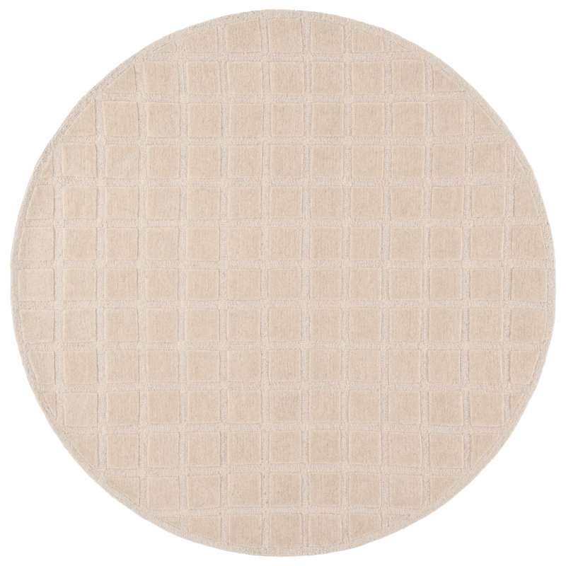 Tapis genre genre 501 beige, Rond 6 pi