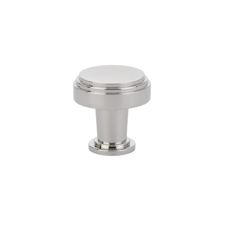 Poignée d'armoire Emtek Newport 1-1 / 4 ", H 1,25 po x l 1,25 po x P 1,25 po, Nickel poli