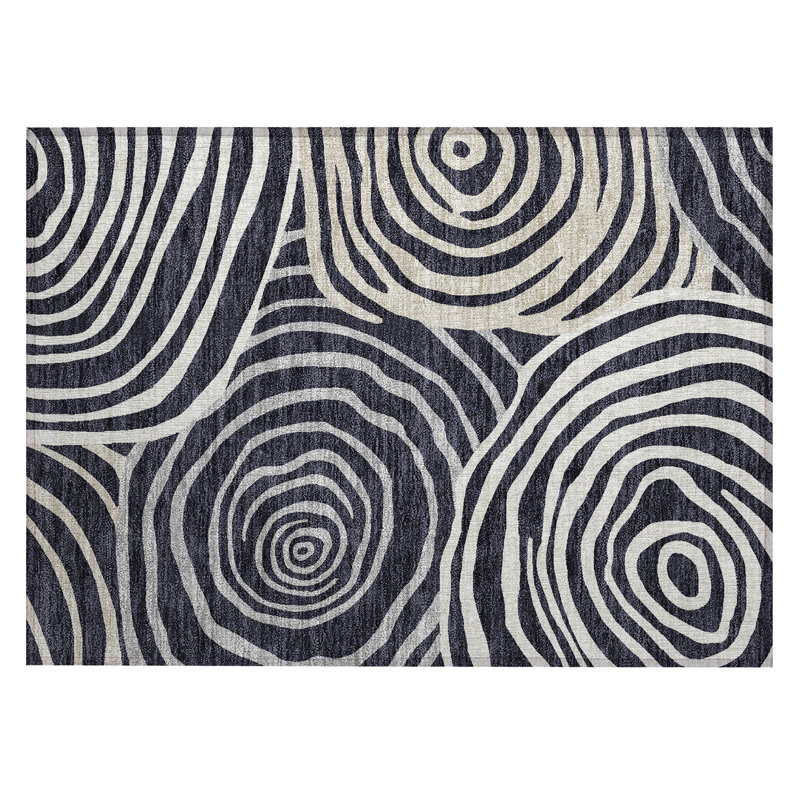 Leis Abstract Indoor Rug, Rectangle 1'8" x 2'6"