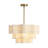 1 - Light Boho Handwoven Drum Wavy Edge Tiered Chandelier