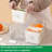 Donaciano Food Storage Container Divided Serving Tray, Vegetable Container with Drain Tray