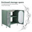 Meuble-lavabo avec lavabo en céramique Ebern Designs-1053926082